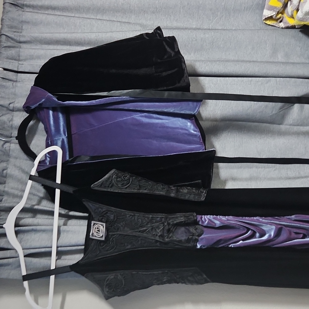 Vintage purple black Gothic dress